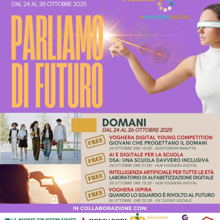 Il Festival Voghera Digital chiude guardando al “Domani” tra scuola, giovani e intelligenza artificiale