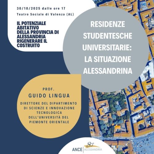Il potenziale abitativo della provincia di Alessandria: a Valenza il convegno di ANCE sulla rigenerazione del costruito