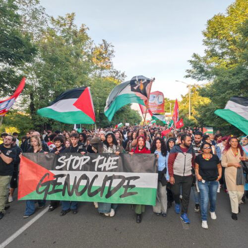 Alessandria s’è desta, per Gaza e la Flotilla: l’invasione pacifica del cavalcavia e del quartiere Cristo