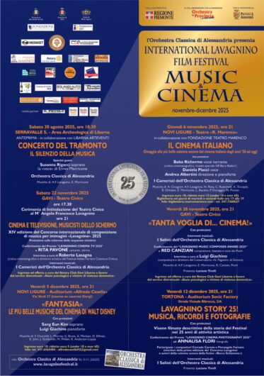 Il Lavagnino Film Festival celebra 25 anni di “Musica & Cinema”. Tra gli ospiti Rita Pavone e Red Canzian