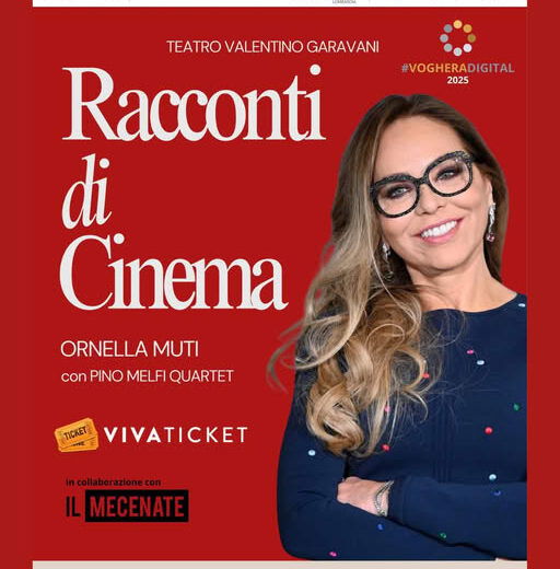 A Voghera stasera, sabato 11 ottobre, Ornella Muti racconterà il cinema