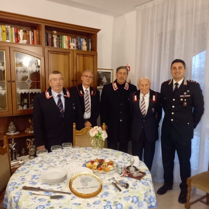 94 anni da Carabiniere: festeggiato il Brigadiere in congedo a Stradella