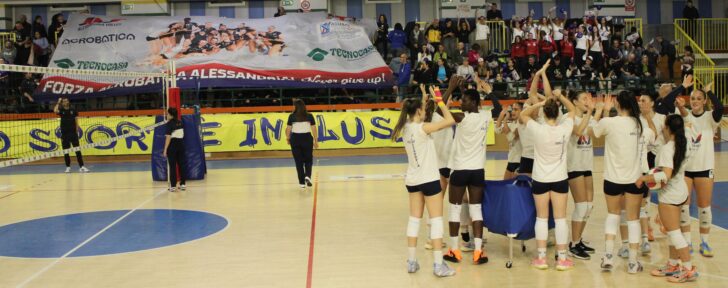 Palacima pieno e spettacolo sugli spalti per la sfida tra Alessandria Volley e Mondovì