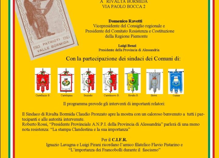 I francobolli dei patrioti in mostra a Rivalta Bormida