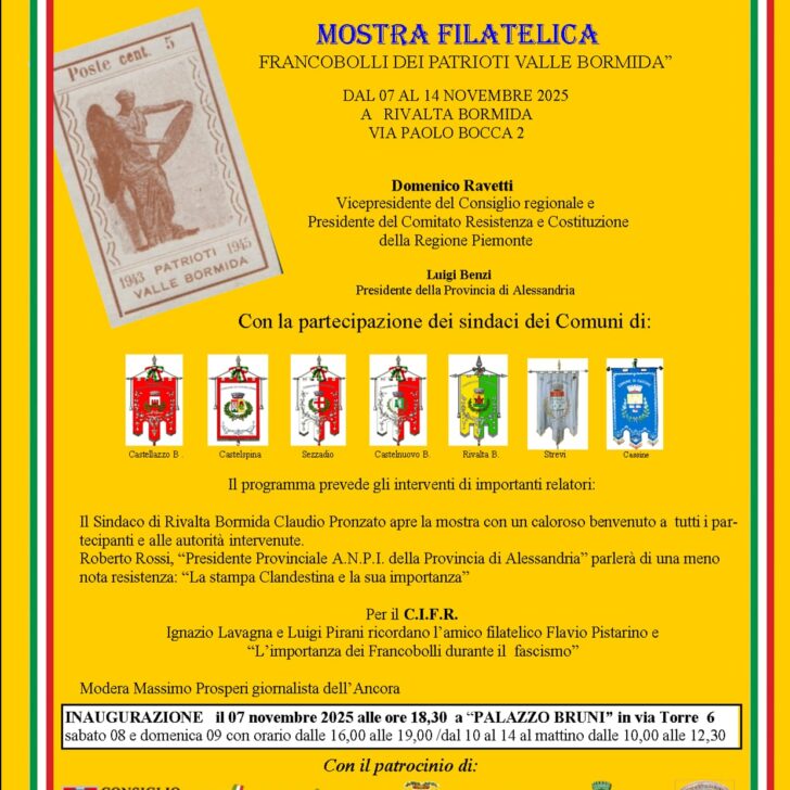 I francobolli dei patrioti in mostra a Rivalta Bormida
