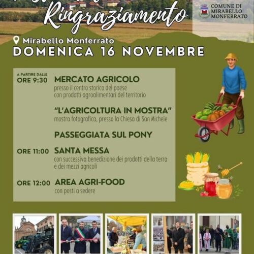 A Mirabello la Festa del ringraziamento: domenica tanti eventi