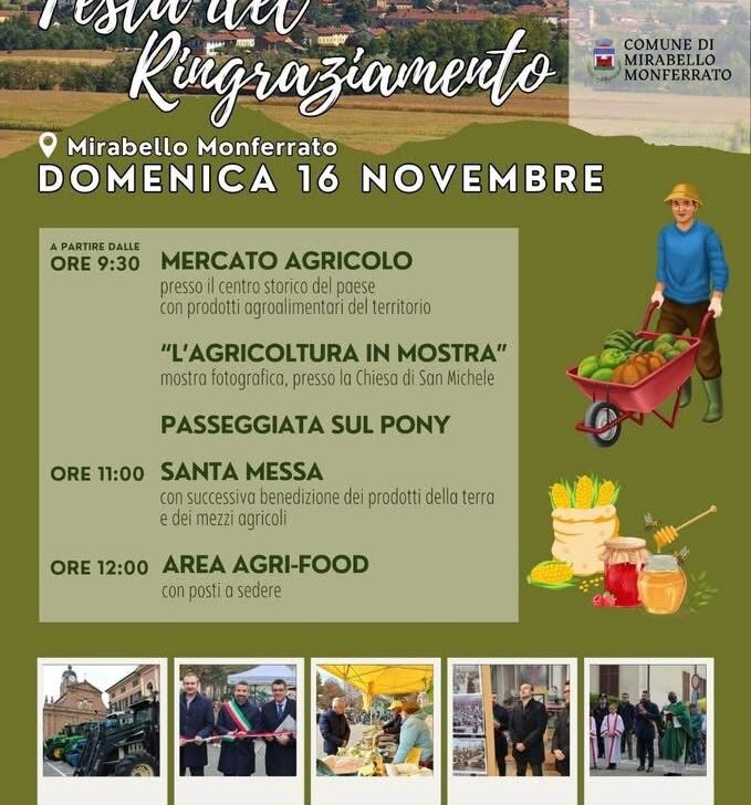 A Mirabello la Festa del ringraziamento: domenica tanti eventi