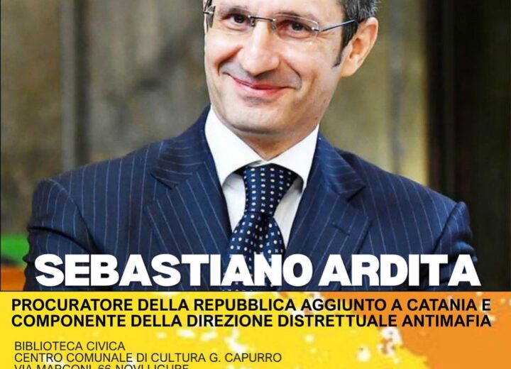 Giovedì a Novi il Procuratore Sebastiano Ardita, componente direzione distrettuale antimafia