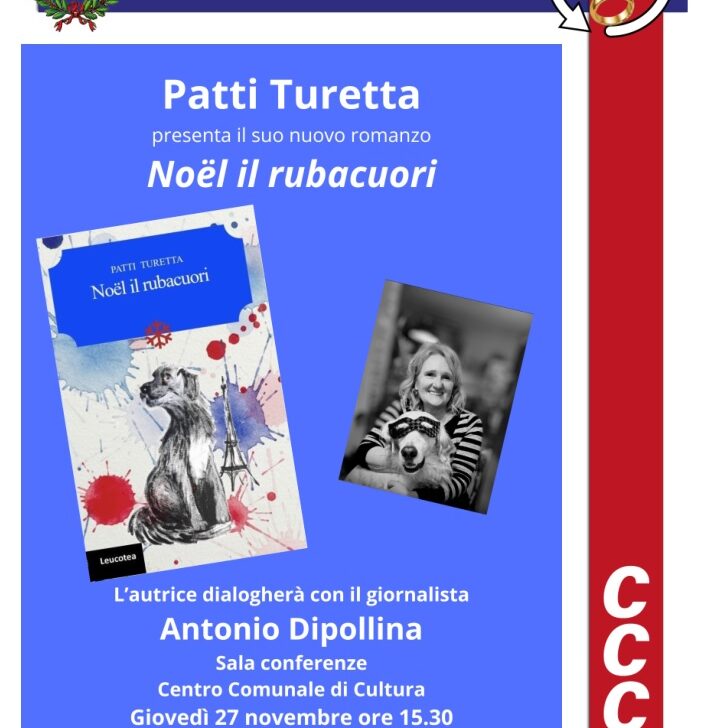 Patti Turetta presenta il suo romanzo “Noël il rubacuori”