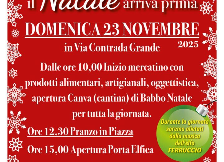 A Rivarone il Natale arriva prima: il 23 novembre mercatini, elfi e trenino per una domenica di magia