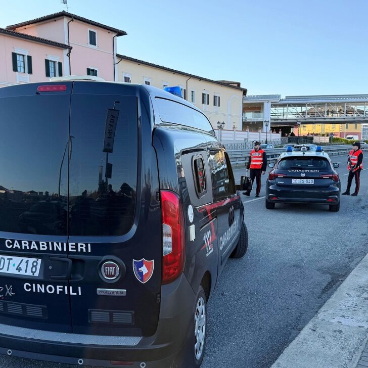 Anche le unità cinofile in azione a Novi e Serravalle durante i controlli dei Carabinieri
