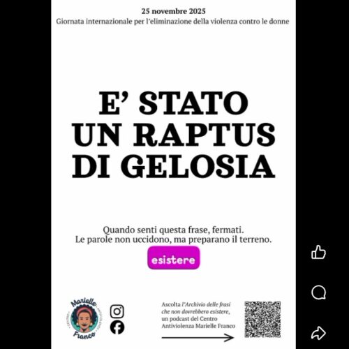 “Le frasi che non dovrebbero esistere”: ad Alessandria il Centro Antiviolenza Marielle Franco alza la voce