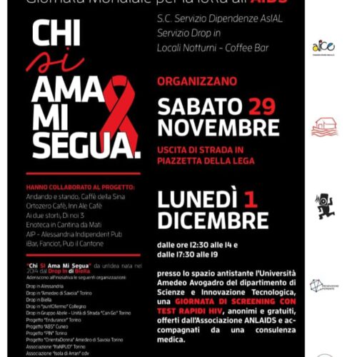 Campagna di sensibilizzazione in centro e test anonimi: Asl di Alessandria in prima linea contro l’Aids