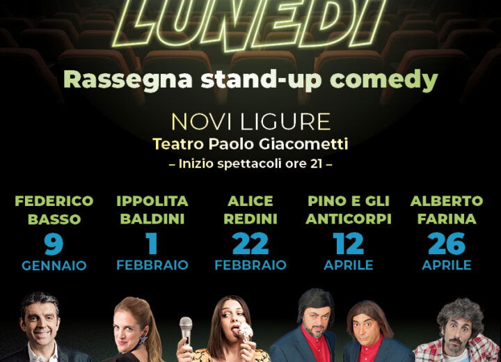 Nel 2026 a Novi Ligure la prima rassegna di stand-up comedy con artisti di fama nazionale