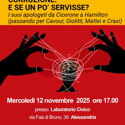 “Corruzione e se un po’ servisse?”: mercoledì 12 la presentazione del libro