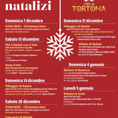 Natale a Tortona: un mese di eventi, musica e tradizione