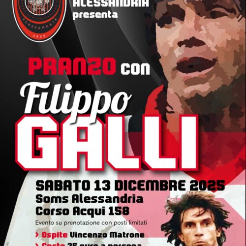 Sabato 13 dicembre incontro con il campione del Milan Filippo Galli