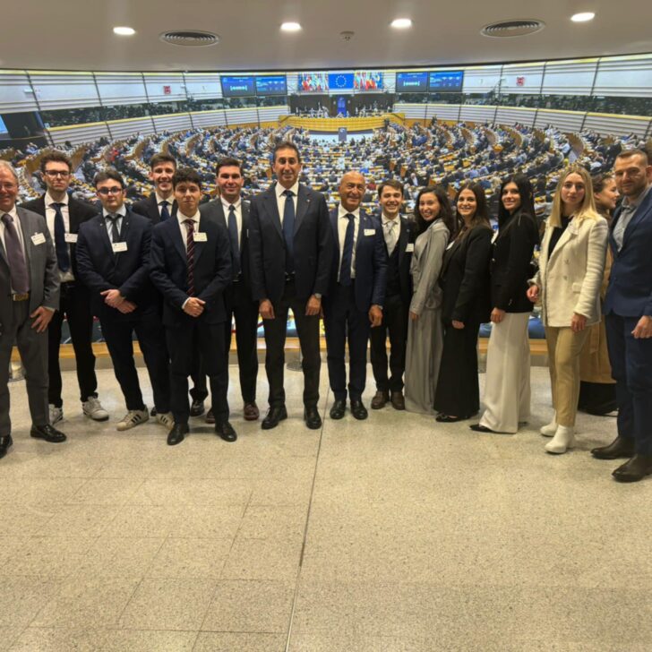 Una delegazione di Forza Italia in visita al Parlamento Europeo