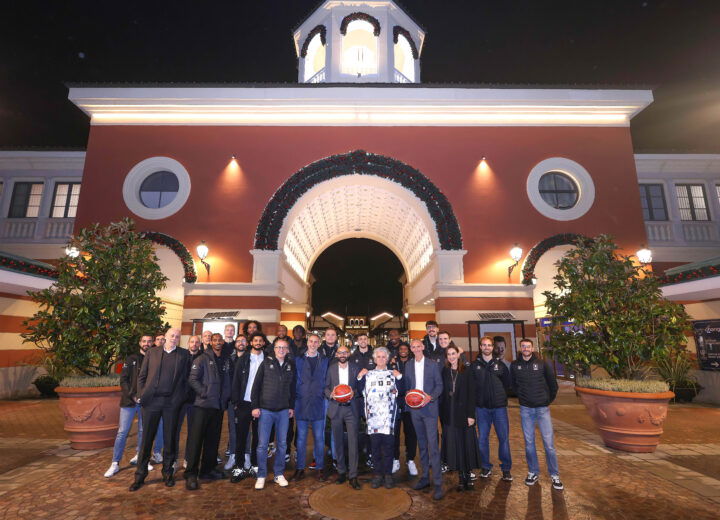 Due traguardi importanti celebrati insieme: l’Outlet e il Derthona basket eccellenze del territorio