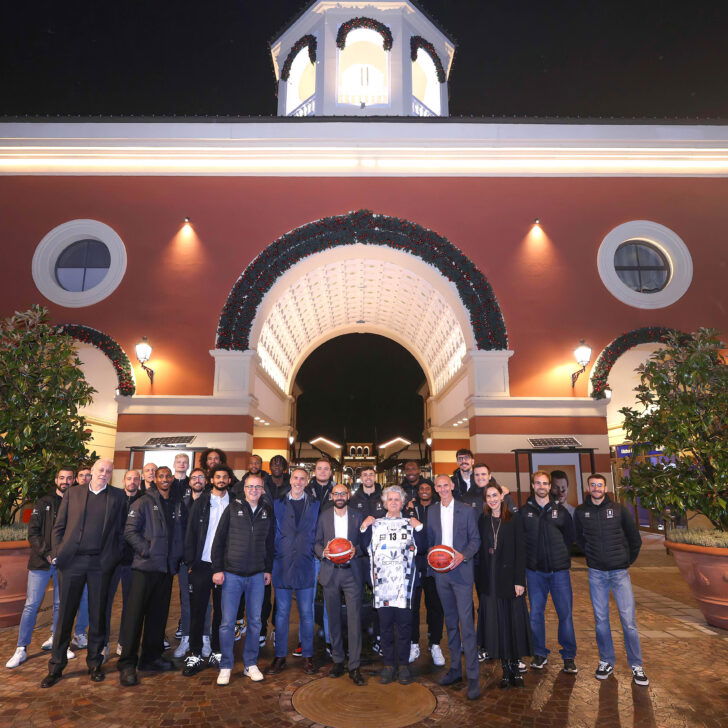 Due traguardi importanti celebrati insieme: l’Outlet e il Derthona basket eccellenze del territorio