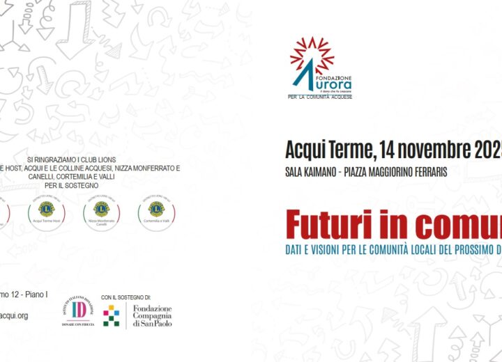 “Futuri in Comune”: ad Acqui si discute di fragilità sociali e del domani delle comunità locali