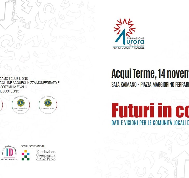 “Futuri in Comune”: ad Acqui si discute di fragilità sociali e del domani delle comunità locali
