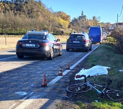 Aveva 80 anni il ciclista investito a Capriata d’Orba: le indagini dei Carabinieri sulla tragedia