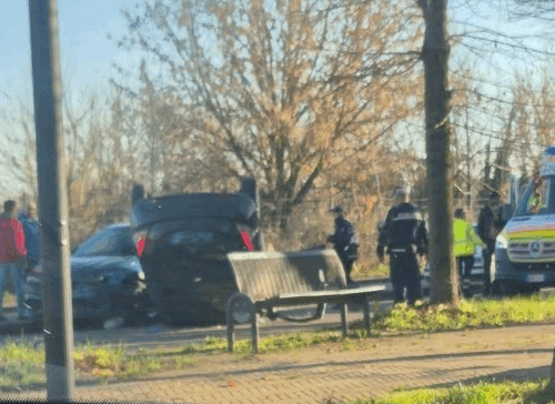 Incidente in viale Milite Ignoto ad Alessandria: un’auto ribaltata