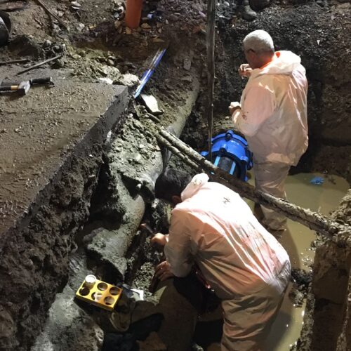 Perdita d’acqua in via Piave, azienda Sogeri: “Fine della riparazione intorno alle 22”