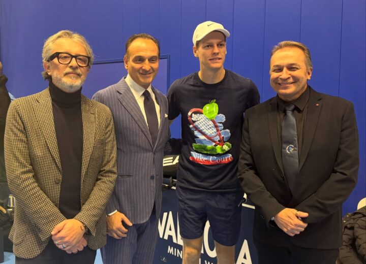 Jannik Sinner a Torino per le Atp Finals: il benvenuto del presidente della Regione Cirio