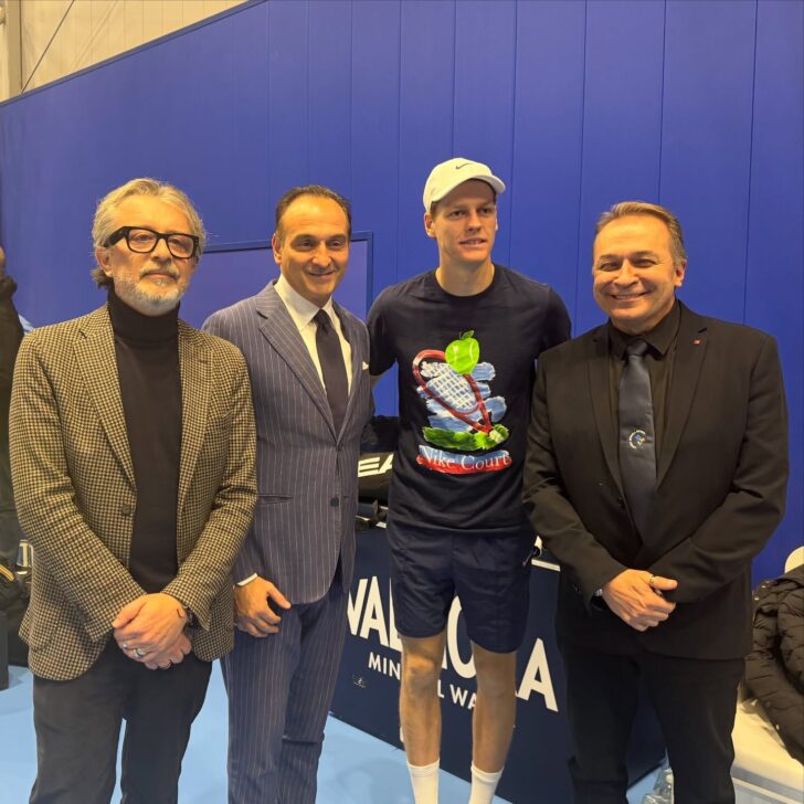 Jannik Sinner a Torino per le Atp Finals: il benvenuto del presidente della Regione Cirio