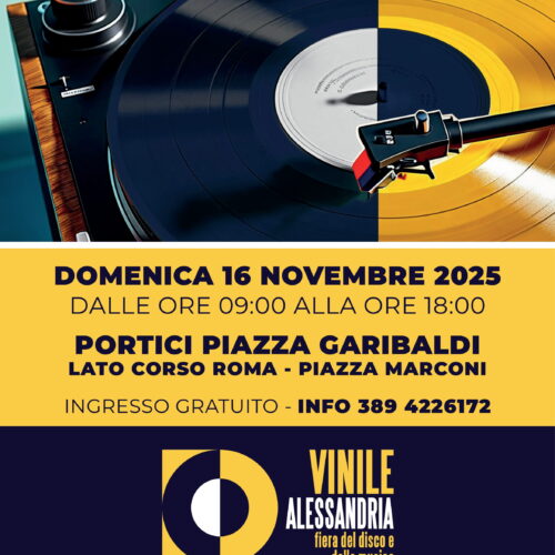 Oggi il romanticismo del vinile in piazza Garibaldi ad Alessandria