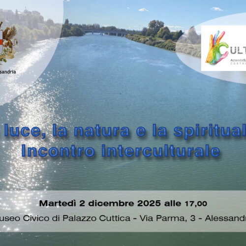 “La luce, la natura e la spiritualità”: il 2 dicembre incontro tra le culture religiose di Alessandria