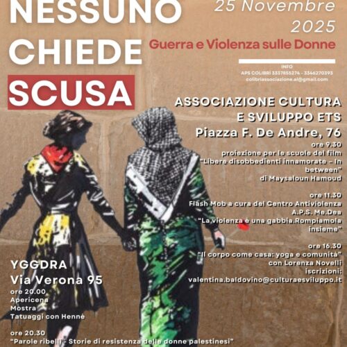 “Nessuno chiede scusa. Guerra e violenza sulle donne”: storie e riflessioni partendo da Gaza