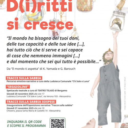 D(i)ritti si cresce: ad Alessandria laboratori, spettacoli e mostre dedicati ai diritti dei bambini