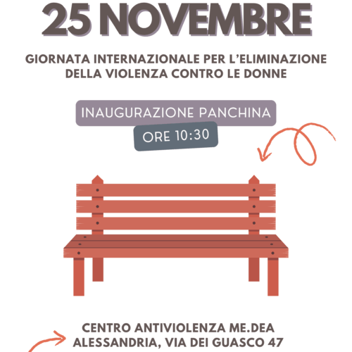 A Carrosio inaugurazione della panchina rossa contro la violenza sulle donne