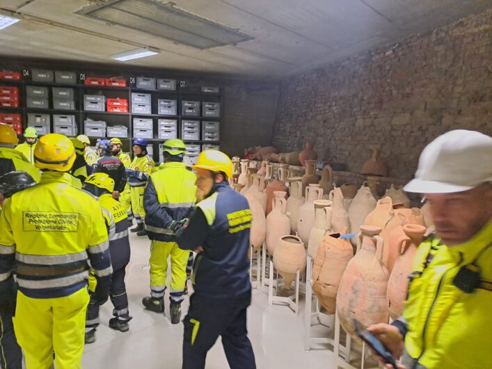 Al Museo Archeologico di Acqui esercitazione di Protezione Civile sulla tutela dei beni culturali