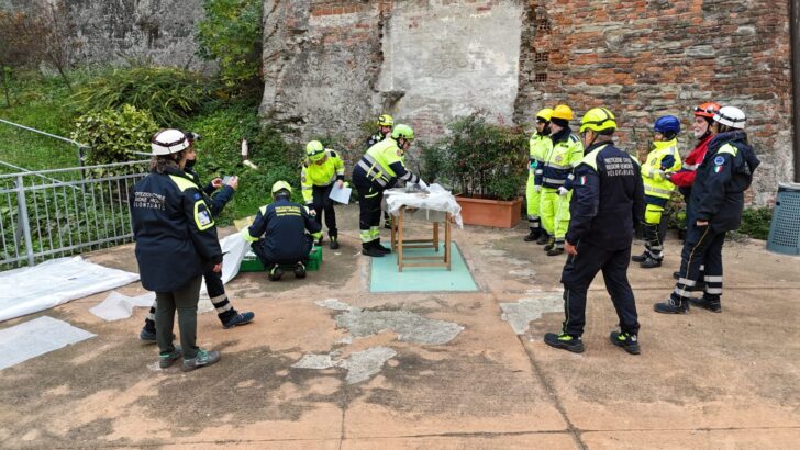 Al Museo Archeologico di Acqui esercitazione di Protezione Civile sulla tutela dei beni culturali