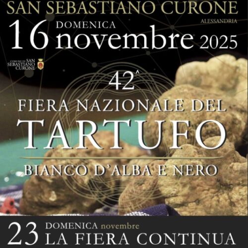 San Sebastiano Curone celebra il re dell’autunno: torna la Fiera Nazionale del Tartufo Bianco e Nero