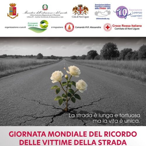 Martedì 18 novembre al Teatro Giacometti di Novi Ligure la Giornata in ricordo delle Vittime della Strada