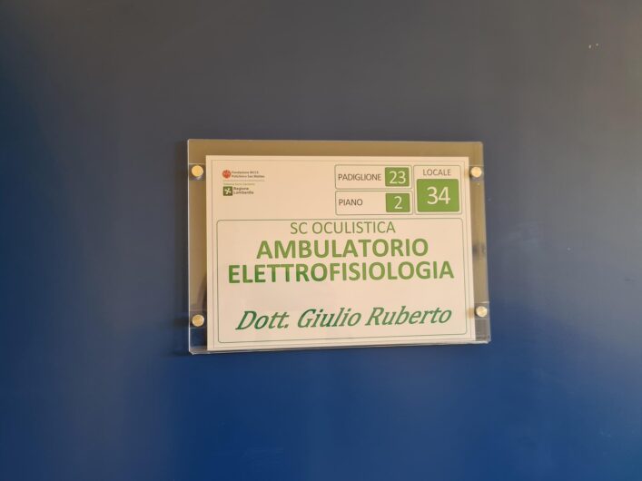 Al San Matteo inaugurato l’Ambulatorio di Elettrofisiologia Oculare dedicato al dottor Giulio Ruberto