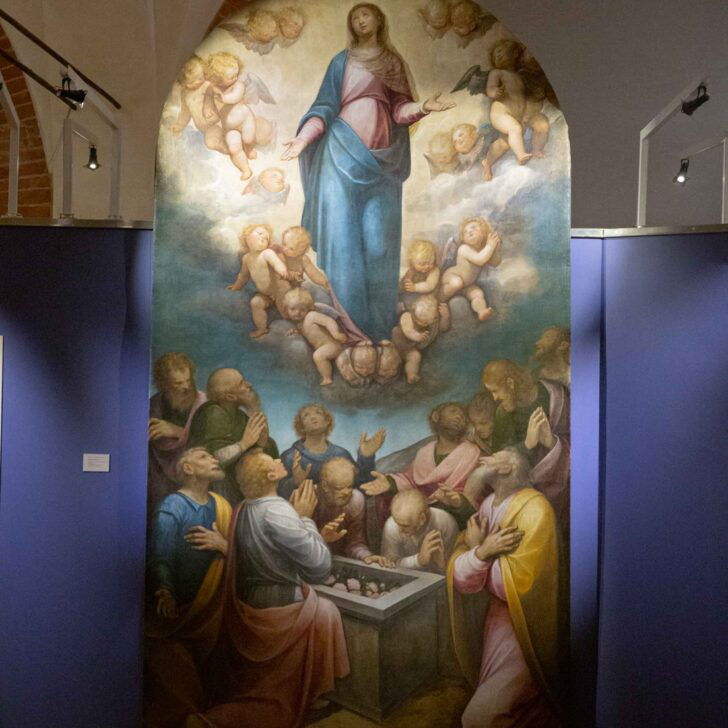 L’Assunzione della Vergine del Moncalvo rinasce dopo il restauro: la grande pala in mostra a Palatium Vetus
