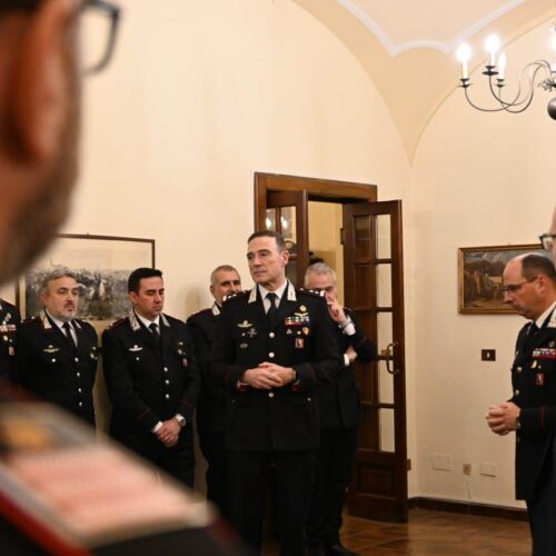 Il Generale Paterna, Comandante della Legione Carabinieri “Piemonte e Valle d’Aosta”, in visita ad Alessandria
