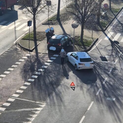 Incidente in via San Giovanni Bosco ad Alessandria