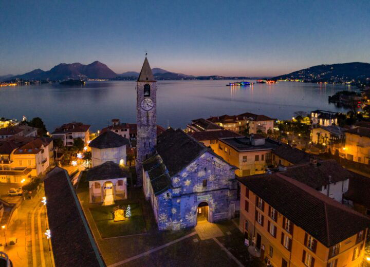 Il Lago Maggiore illuminato da “Isole di Luce”