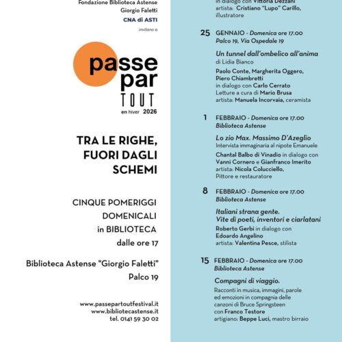Inizia il 18 gennaio Passepartout en Hiver alla Biblioteca Astense