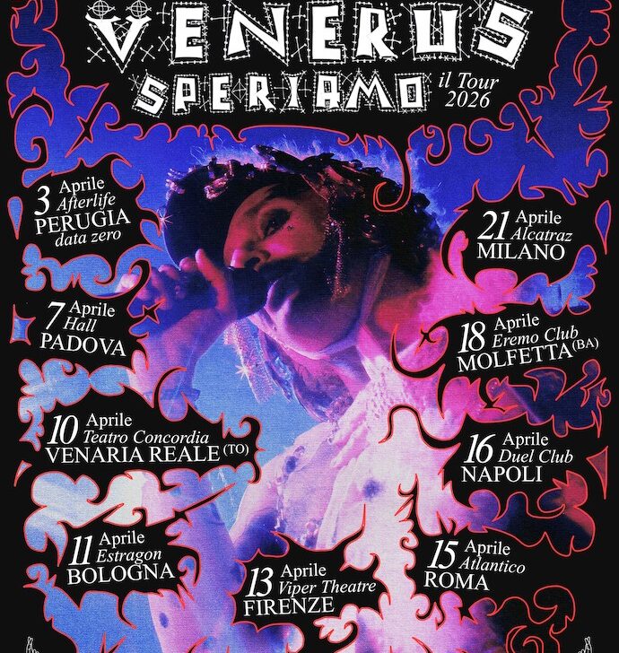 Venerus ha annunciato le date di “Speriamo – Il Tour 2026”