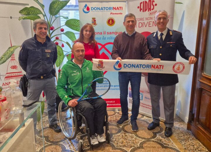 A Torino l’evento dell’associazione DonatoriNati con il campione di tennis in carrozzina Di Gioia