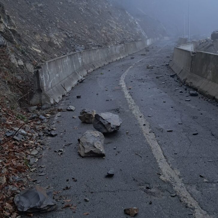 Strada provinciale 147 di Carrega Ligure di nuovo chiusa dopo una frana