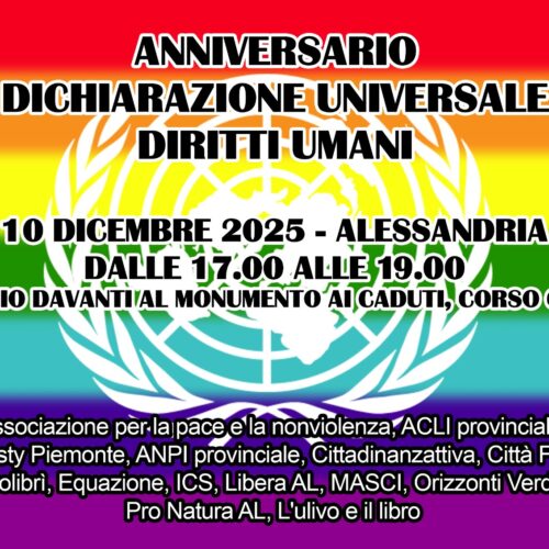 Presidio per i diritti umani mercoledì 10 in corso Crimea ad Alessandria